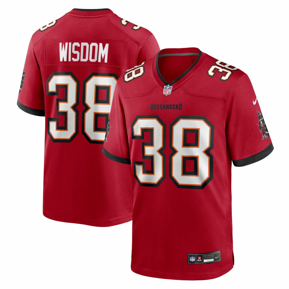 Tampa Bay Buccaneers Nike Rashad Wisdom  Team Game Jersey