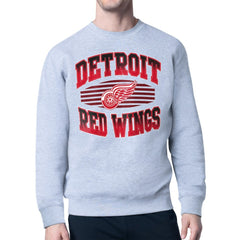 Detroit Red Wings Starter Team Grit Graphic Fleece Pullover Sweatshirt For Sale
