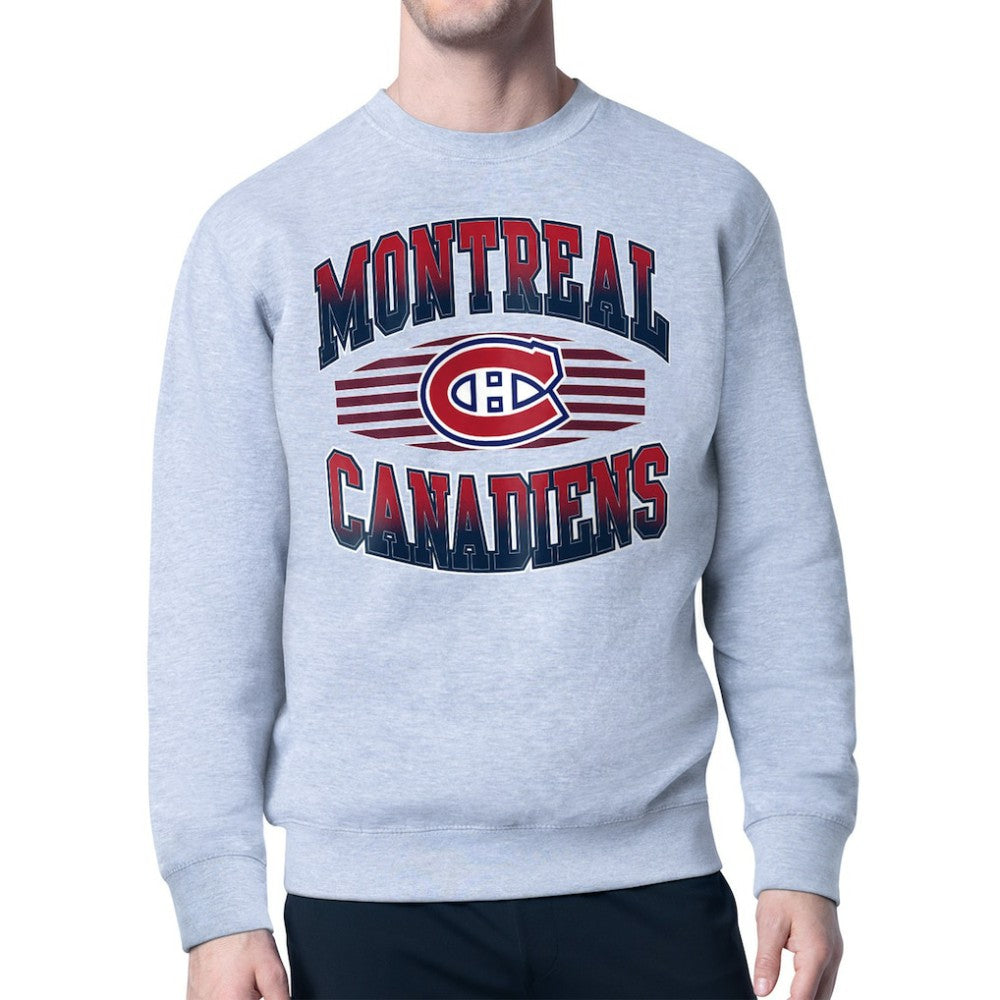 Montreal Canadiens Starter Team Grit Graphic Fleece Pullover Sweatshirt On Sale