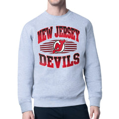 New Jersey Devils Starter Team Grit Graphic Fleece Pullover Sweatshirt On Sale