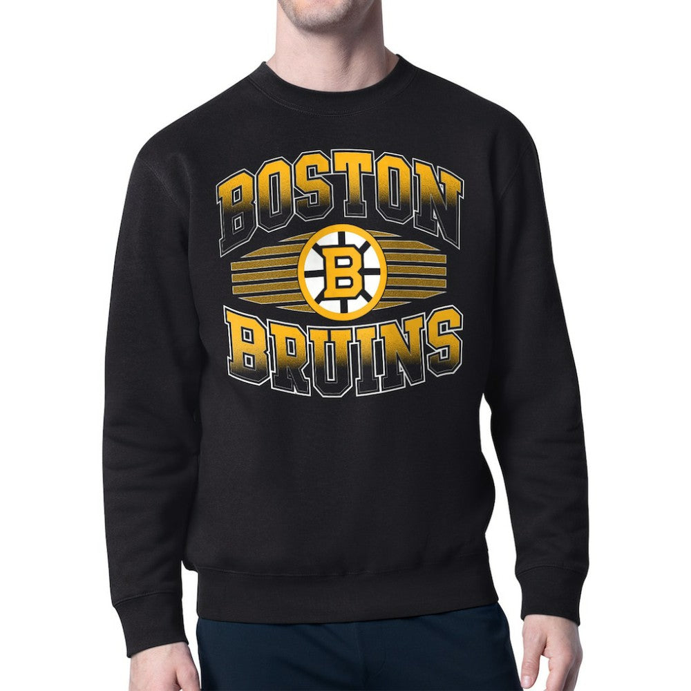 Boston Bruins Starter Team Grit Graphic Fleece Pullover Sweatshirt Sale