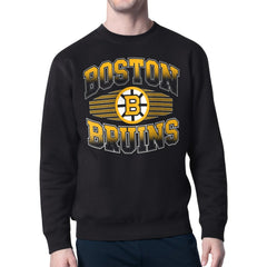 Boston Bruins Starter Team Grit Graphic Fleece Pullover Sweatshirt Sale