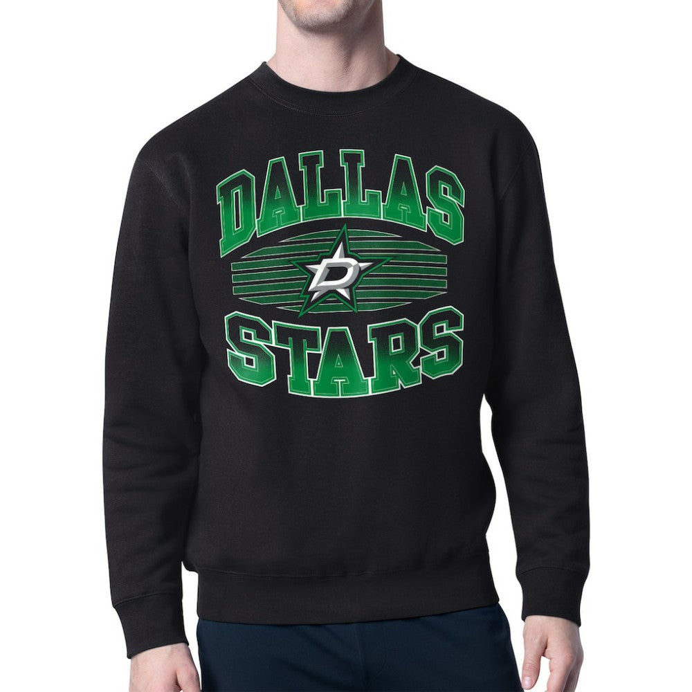 Dallas Stars Starter Team Grit Graphic Fleece Pullover Sweatshirt Outlet