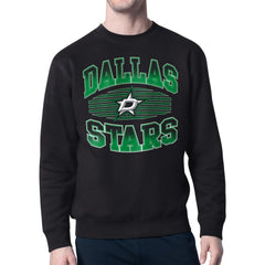 Dallas Stars Starter Team Grit Graphic Fleece Pullover Sweatshirt Outlet