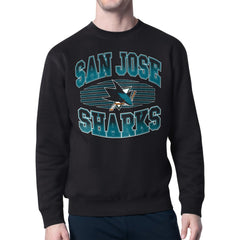 San Jose Sharks Starter Team Grit Graphic Fleece Pullover Sweatshirt Discount