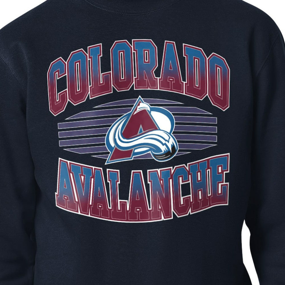Colorado Avalanche Starter Team Grit Graphic Fleece Pullover Sweatshirt On Sale