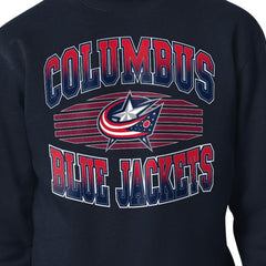 Columbus Blue Jackets Starter Team Grit Graphic Fleece Pullover Sweatshirt Sale