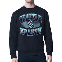 Seattle Kraken Starter Team Grit Graphic Fleece Pullover Sweatshirt Outlet
