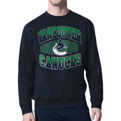 Vancouver Canucks Starter Team Grit Graphic Fleece Pullover Sweatshirt On Sale