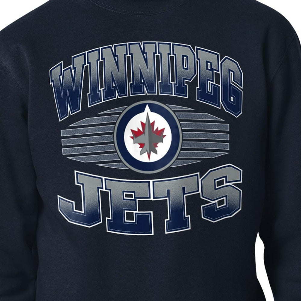 Winnipeg Jets Starter Team Grit Graphic Fleece Pullover Sweatshirt Discount
