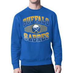 Buffalo Sabres Starter Team Grit Graphic Fleece Pullover Sweatshirt Discount