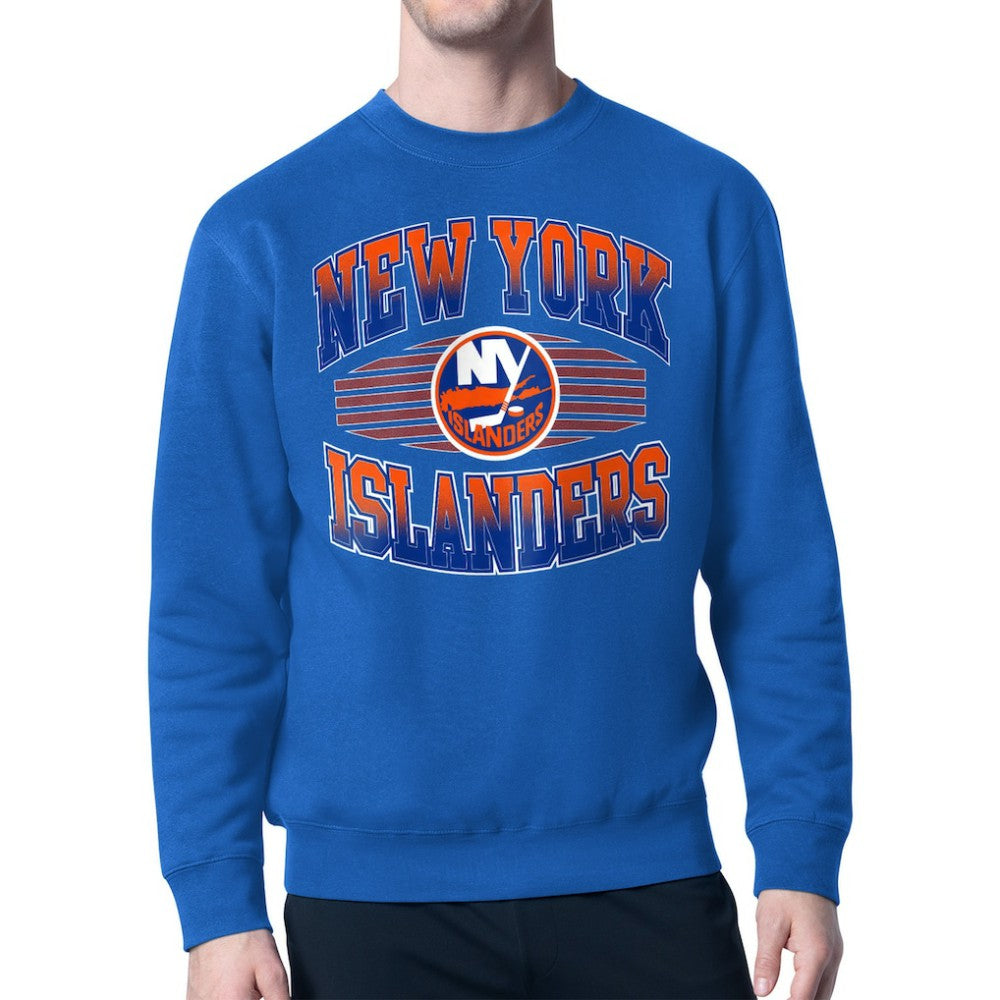 New York Islanders Starter Team Grit Graphic Fleece Pullover Sweatshirt Discount