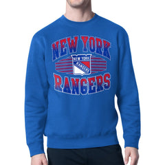 New York Rangers Starter Team Grit Graphic Fleece Pullover Sweatshirt For Sale