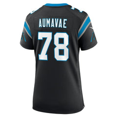 Carolina Panthers Nike Popo Aumavae  Women's Team Game Jersey