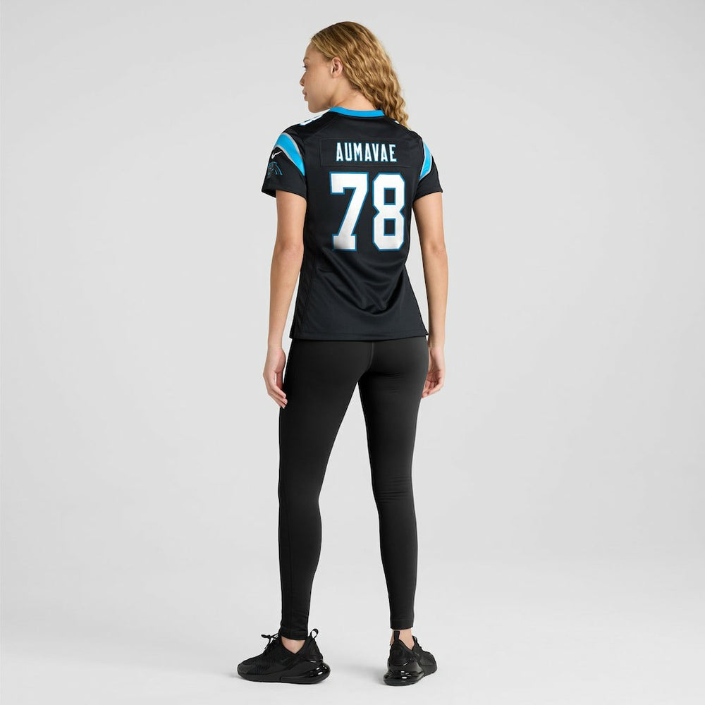 Carolina Panthers Nike Popo Aumavae  Women's Team Game Jersey