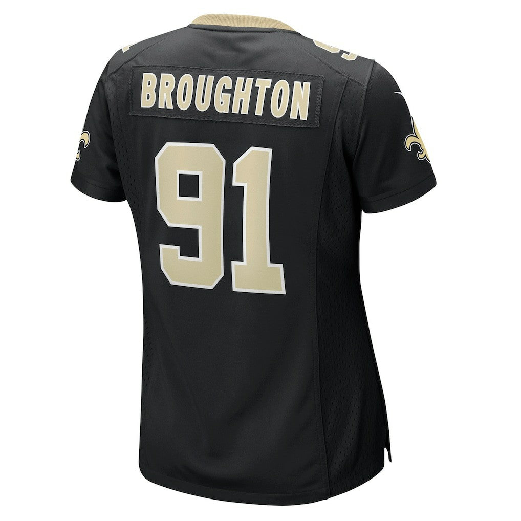 New Orleans Saints Nike Vernon Broughton  Women's Team Game Jersey