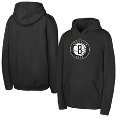 Brooklyn Nets Outerstuff Youth Logo Fleece Hoodie On Sale