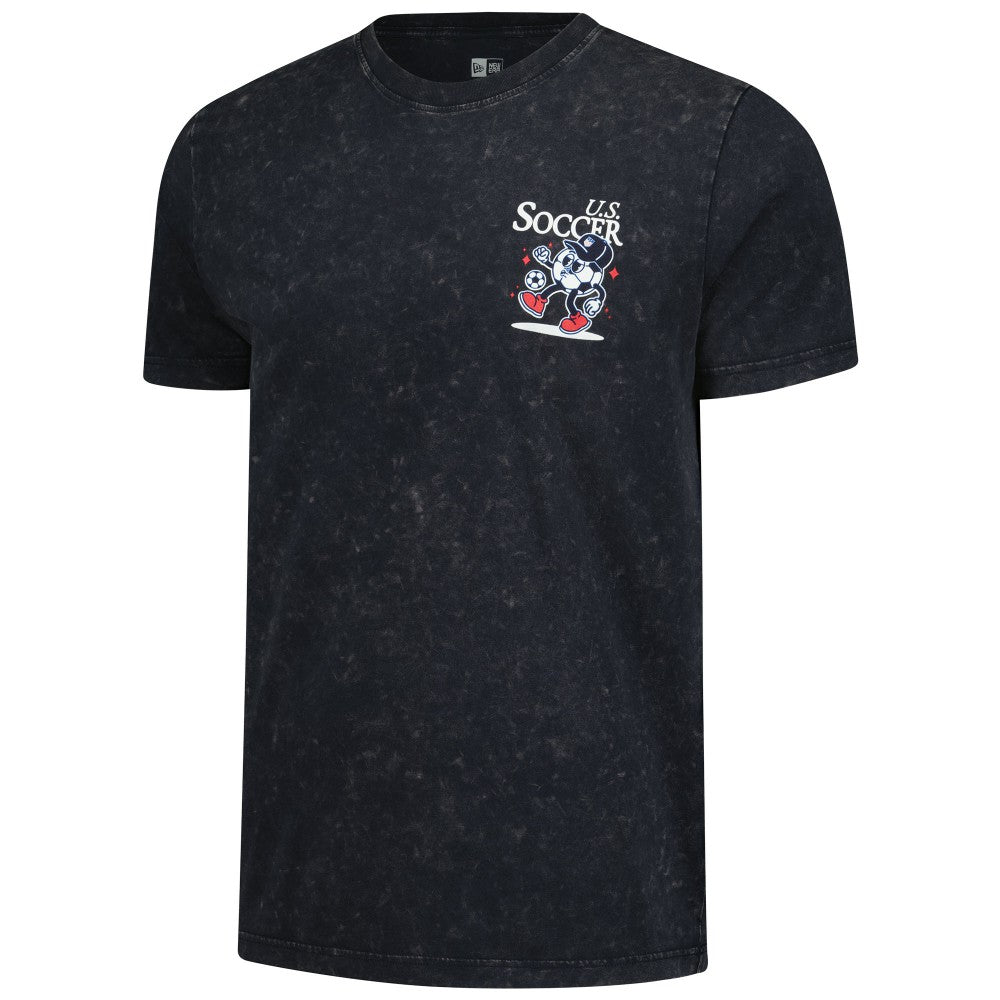 USMNT New Era Old School Sport Washed T-Shirt Navy - New Era