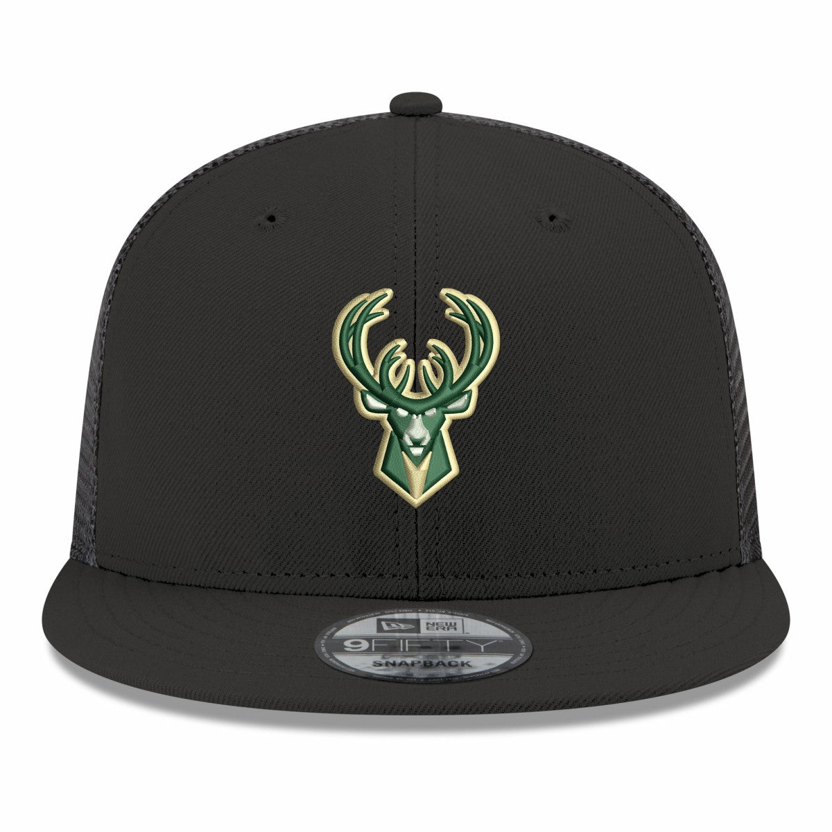 Milwaukee Bucks Core Logo Meshback 9FIFTY Snapback Hat On Sale