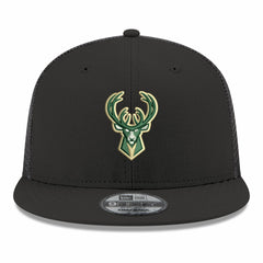Milwaukee Bucks Core Logo Meshback 9FIFTY Snapback Hat On Sale