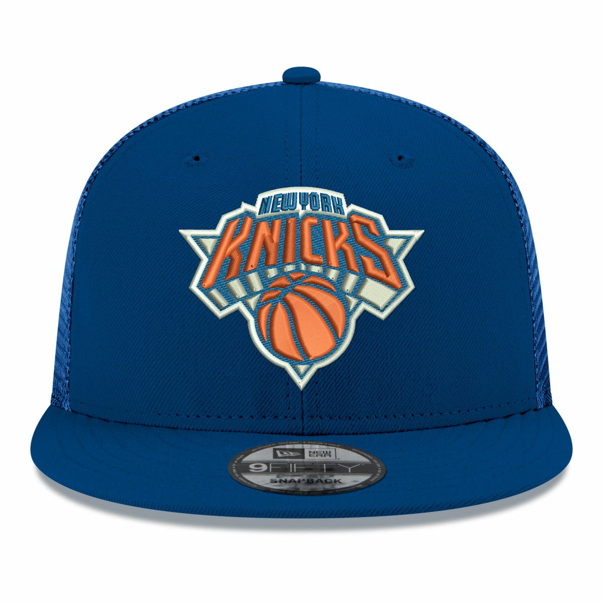 New York Knicks Core Logo Meshback 9FIFTY Snapback Hat On Sale