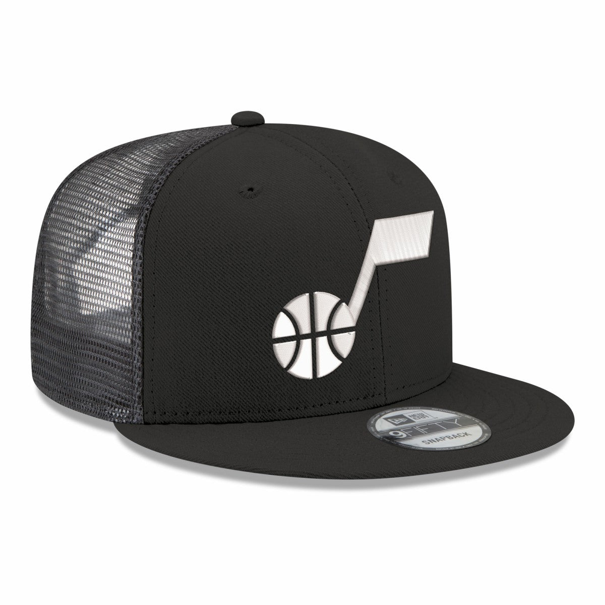 Utah Jazz Core Logo Meshback 9FIFTY Snapback Hat New