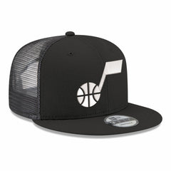 Utah Jazz Core Logo Meshback 9FIFTY Snapback Hat New