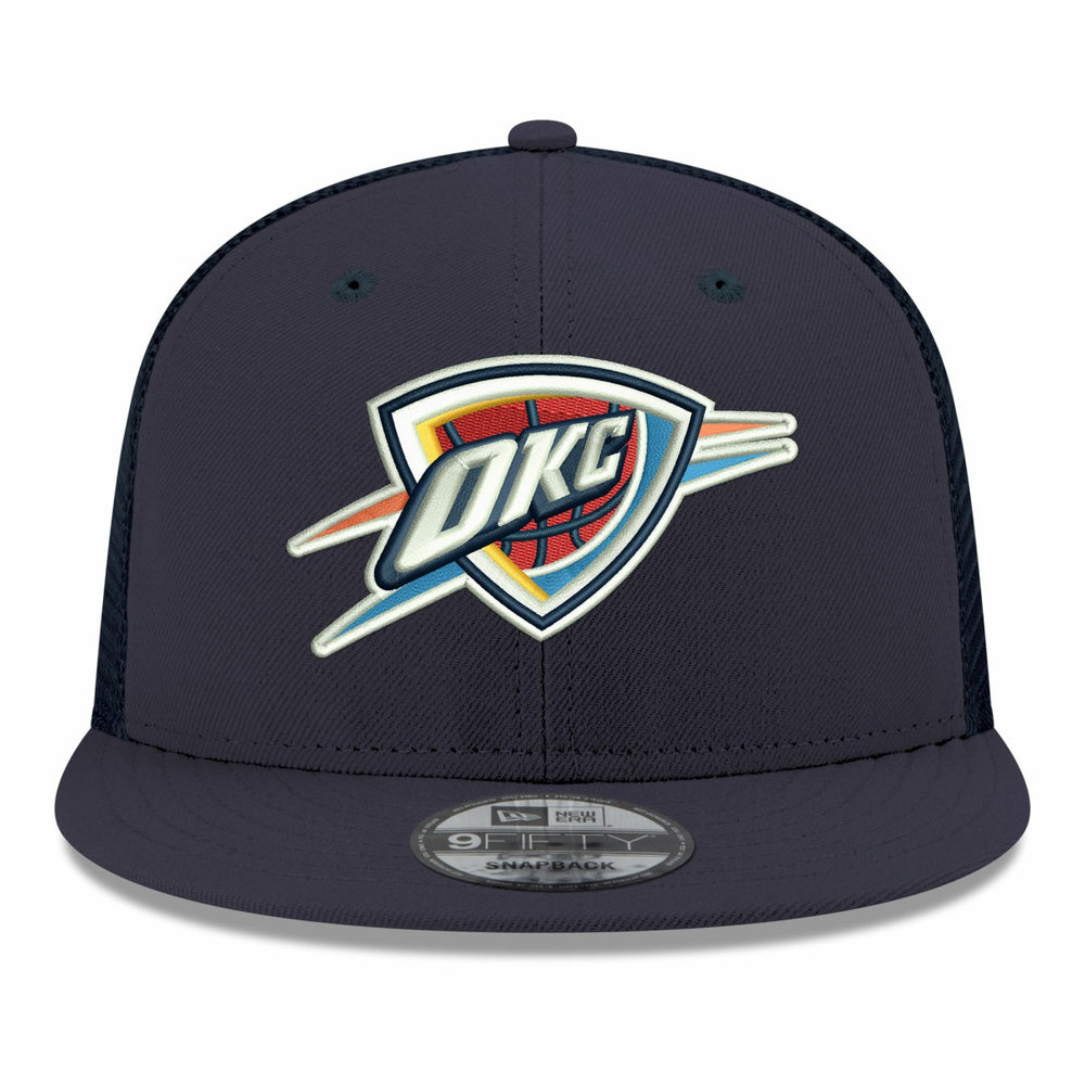 Oklahoma City Thunder Core Logo Meshback 9FIFTY Snapback Hat On Sale