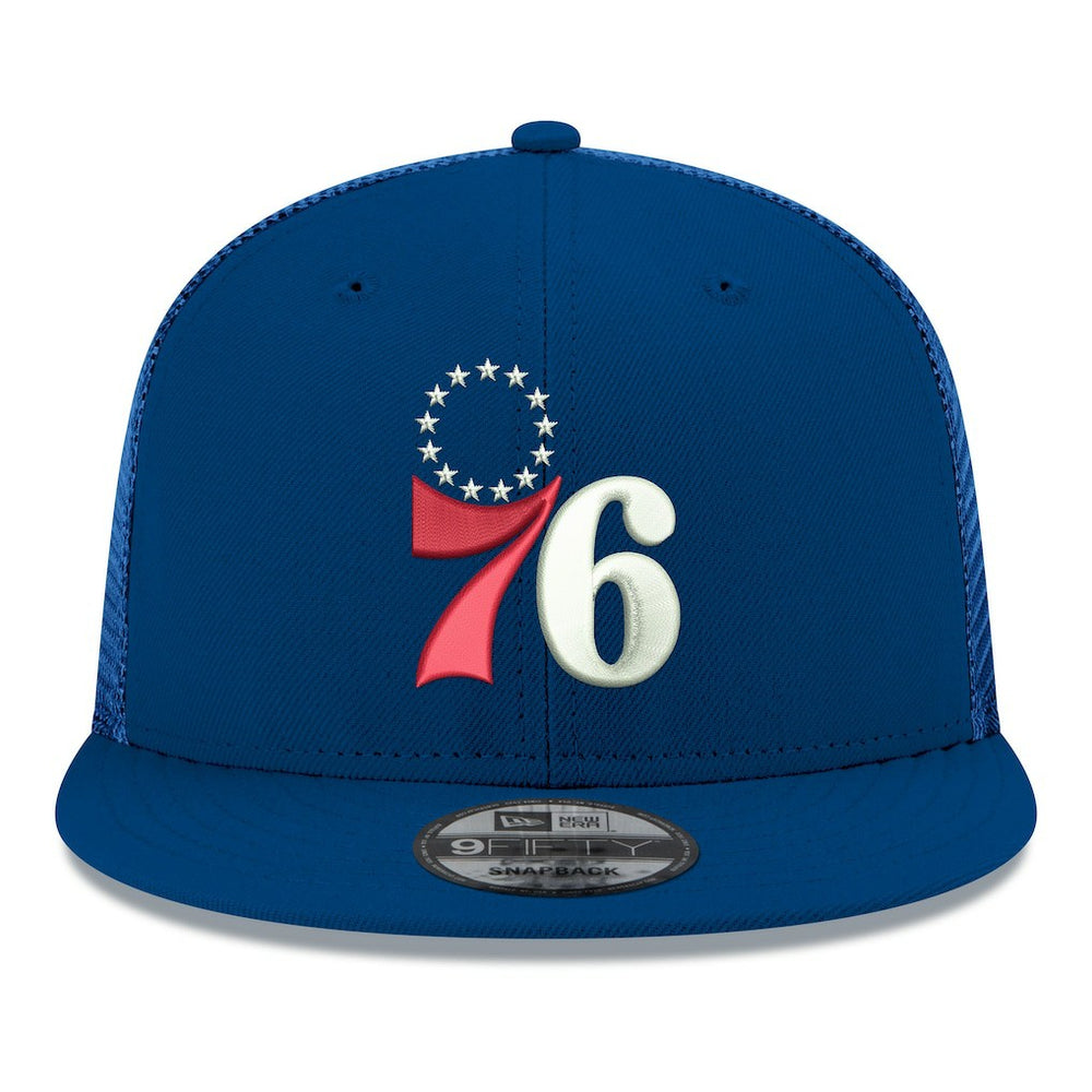 Philadelphia 76ers Core Logo Meshback 9FIFTY Snapback Hat Discount