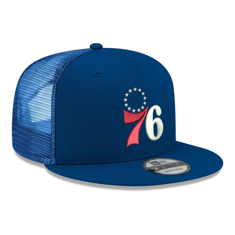 Philadelphia 76ers Core Logo Meshback 9FIFTY Snapback Hat Discount