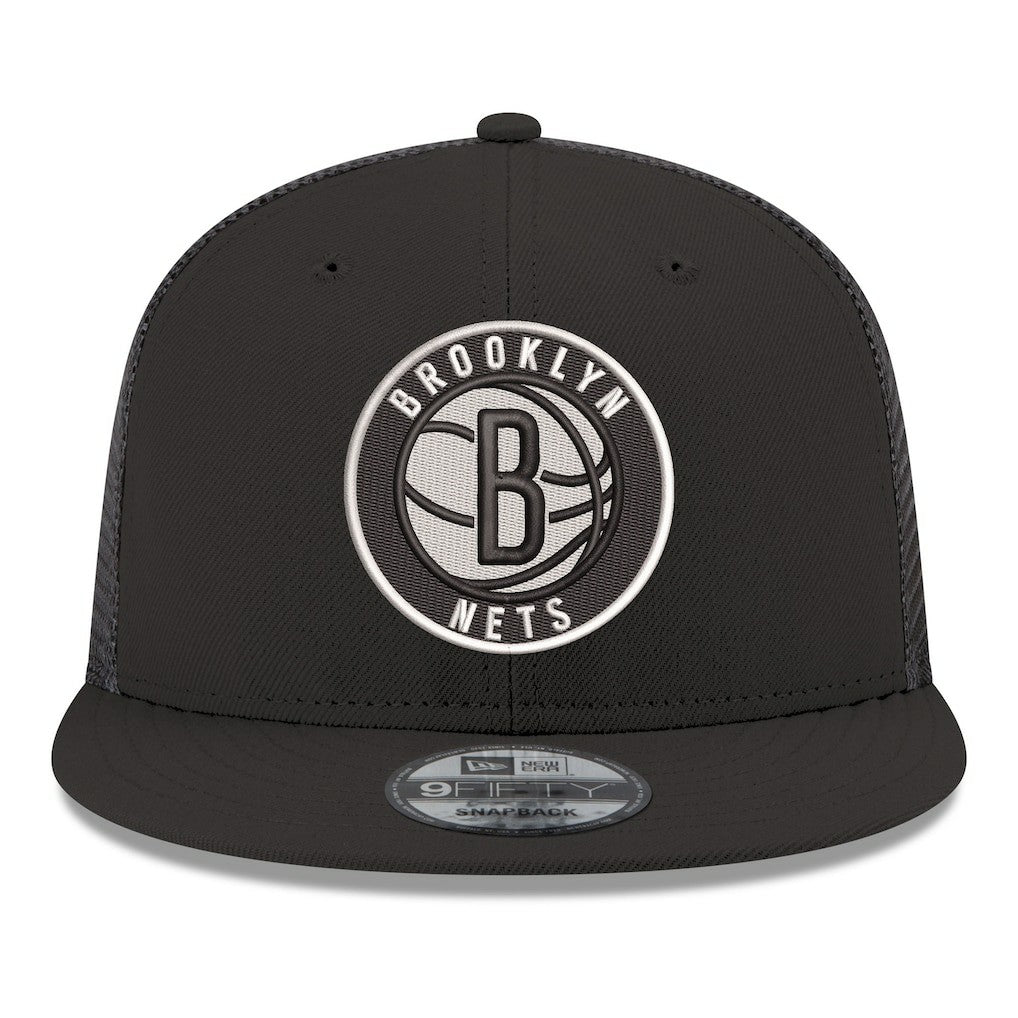 Brooklyn Nets Core Logo Meshback 9FIFTY Snapback Hat On Sale