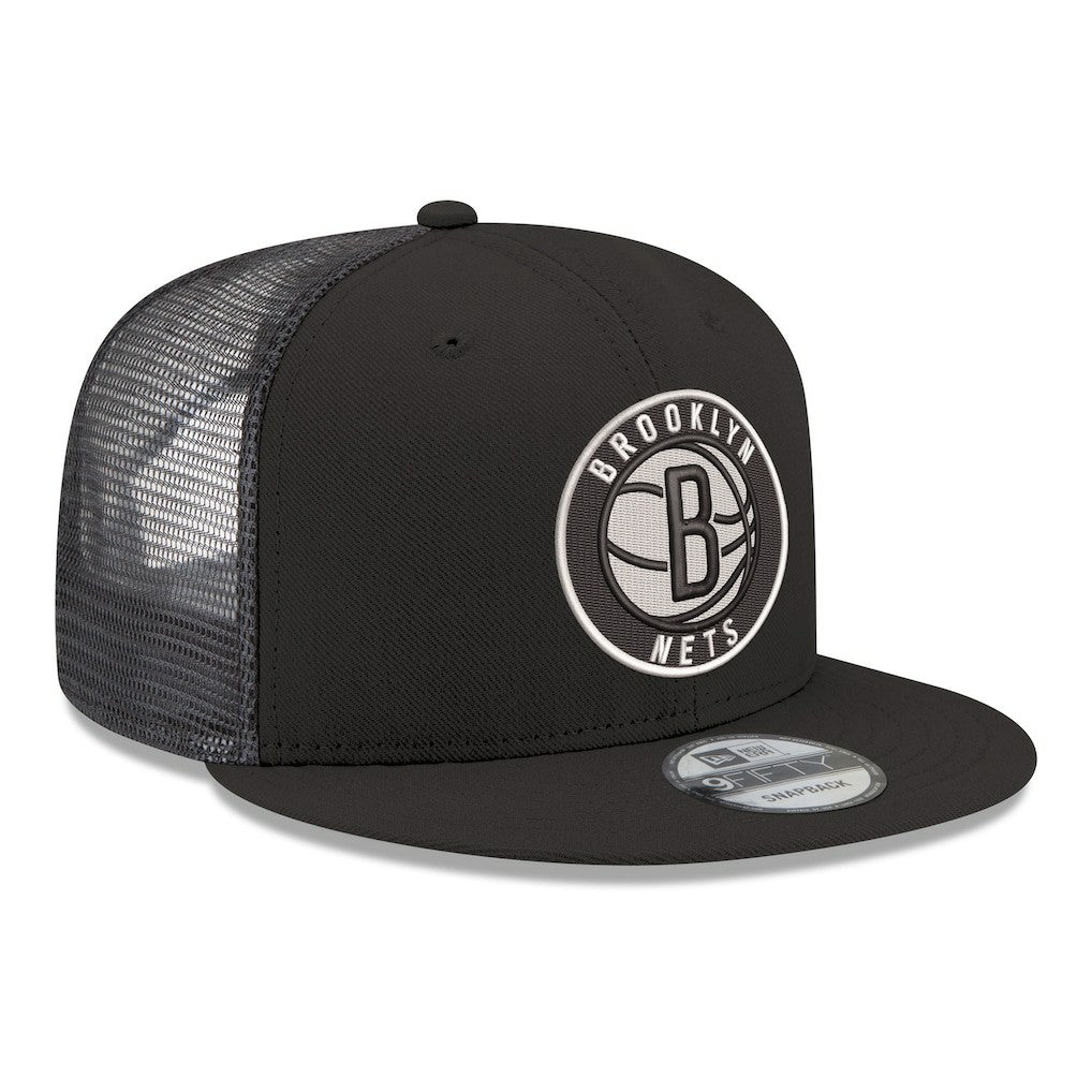 Brooklyn Nets Core Logo Meshback 9FIFTY Snapback Hat On Sale
