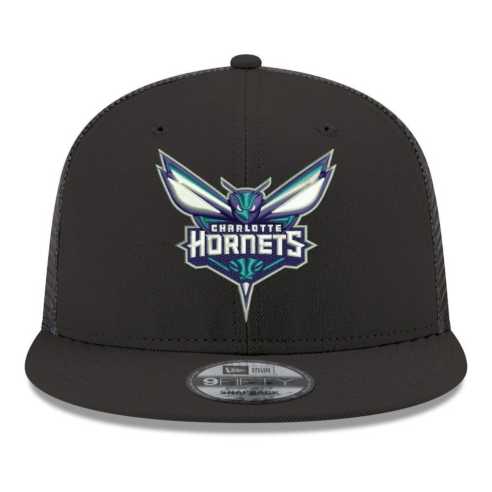 Charlotte Hornets Core Logo Meshback 9FIFTY Snapback Hat Outlet