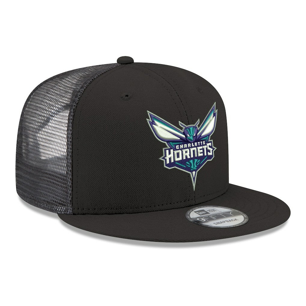 Charlotte Hornets Core Logo Meshback 9FIFTY Snapback Hat Outlet