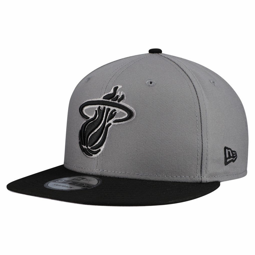 Miami Heat Core Logo Storm Gray Two-Tone 9FIFTY Snapback Hat Online