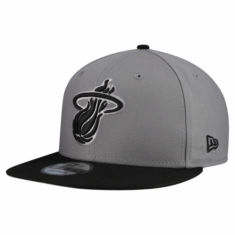 Miami Heat Core Logo Storm Gray Two-Tone 9FIFTY Snapback Hat Online