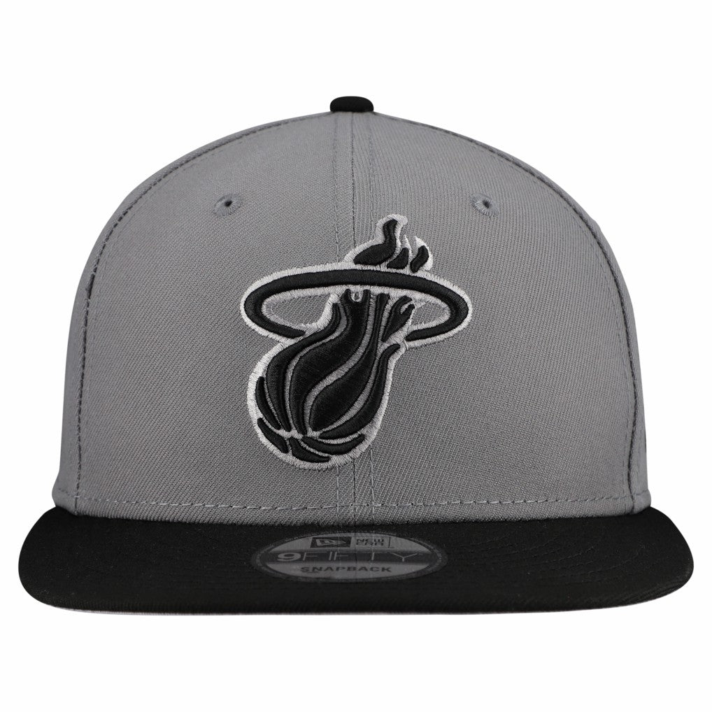 Miami Heat Core Logo Storm Gray Two-Tone 9FIFTY Snapback Hat Online