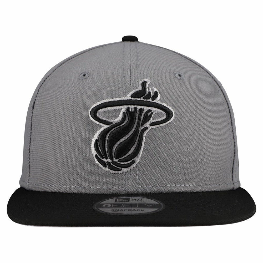 Miami Heat Core Logo Storm Gray Two-Tone 9FIFTY Snapback Hat Online