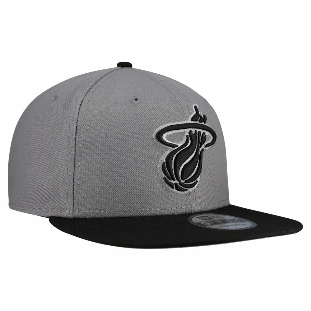 Miami Heat Core Logo Storm Gray Two-Tone 9FIFTY Snapback Hat Online