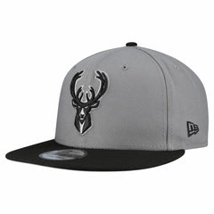 Milwaukee Bucks Core Logo Storm Gray Two-Tone 9FIFTY Snapback Hat Online