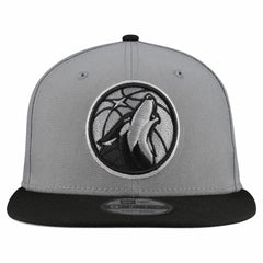 Minnesota Timberwolves Core Logo Storm Gray Two-Tone 9FIFTY Snapback Hat Outlet
