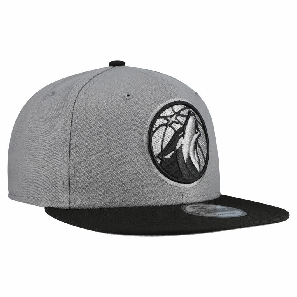 Minnesota Timberwolves Core Logo Storm Gray Two-Tone 9FIFTY Snapback Hat Outlet