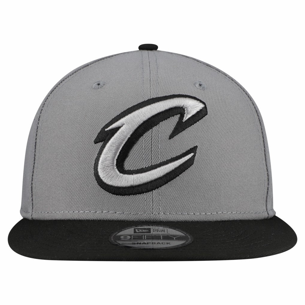 Cleveland Cavaliers Core Logo Storm Gray Two-Tone 9FIFTY Snapback Hat sale Online