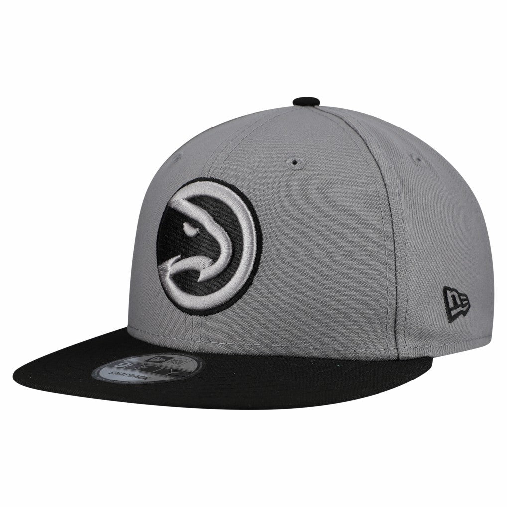 Atlanta Hawks Core Logo Storm Gray Two-Tone 9FIFTY Snapback Hat For Sale