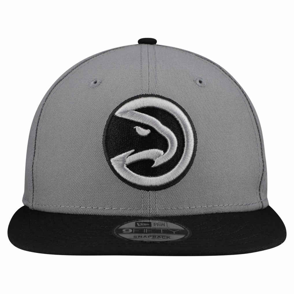 Atlanta Hawks Core Logo Storm Gray Two-Tone 9FIFTY Snapback Hat For Sale