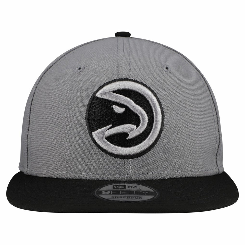Atlanta Hawks Core Logo Storm Gray Two-Tone 9FIFTY Snapback Hat For Sale