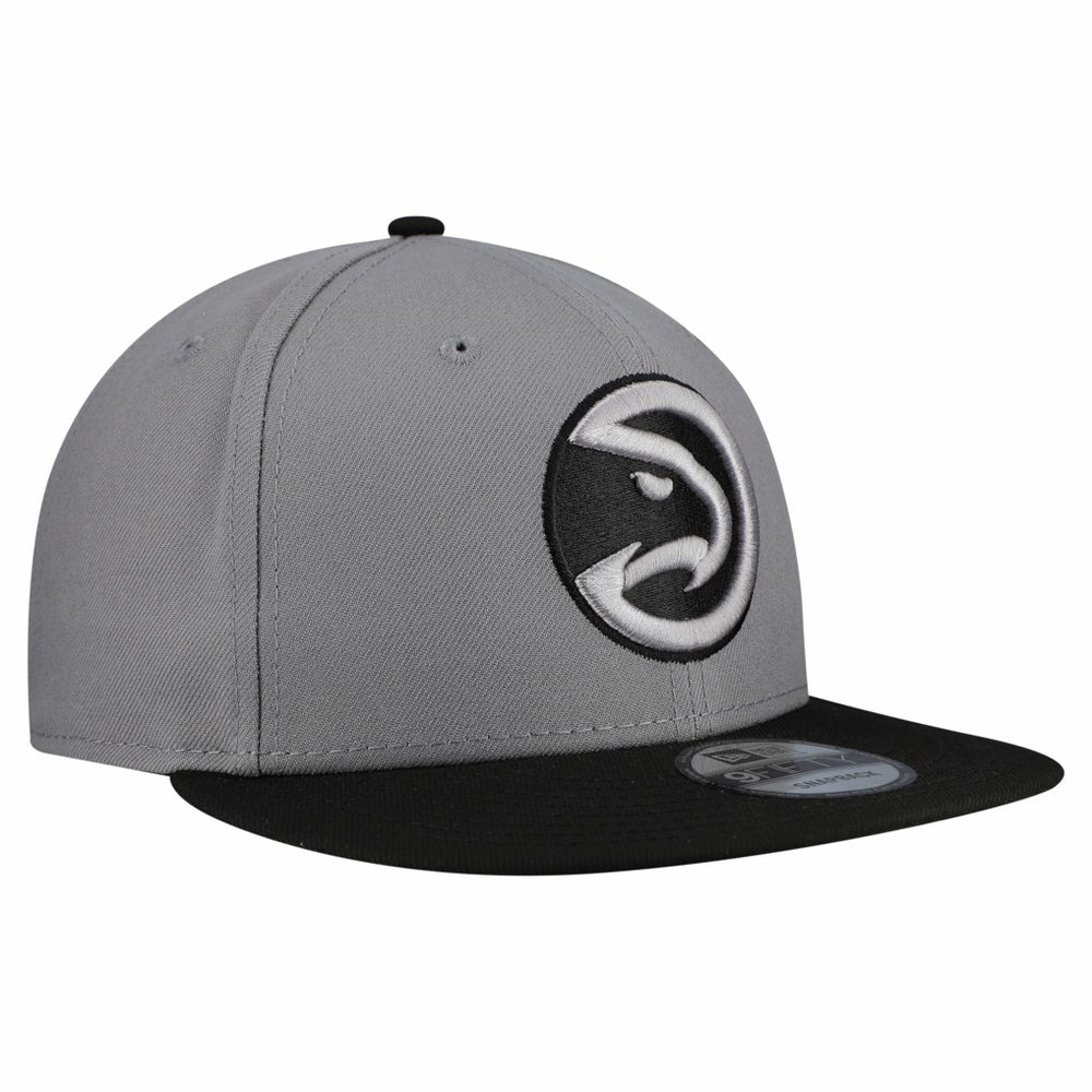 Atlanta Hawks Core Logo Storm Gray Two-Tone 9FIFTY Snapback Hat For Sale