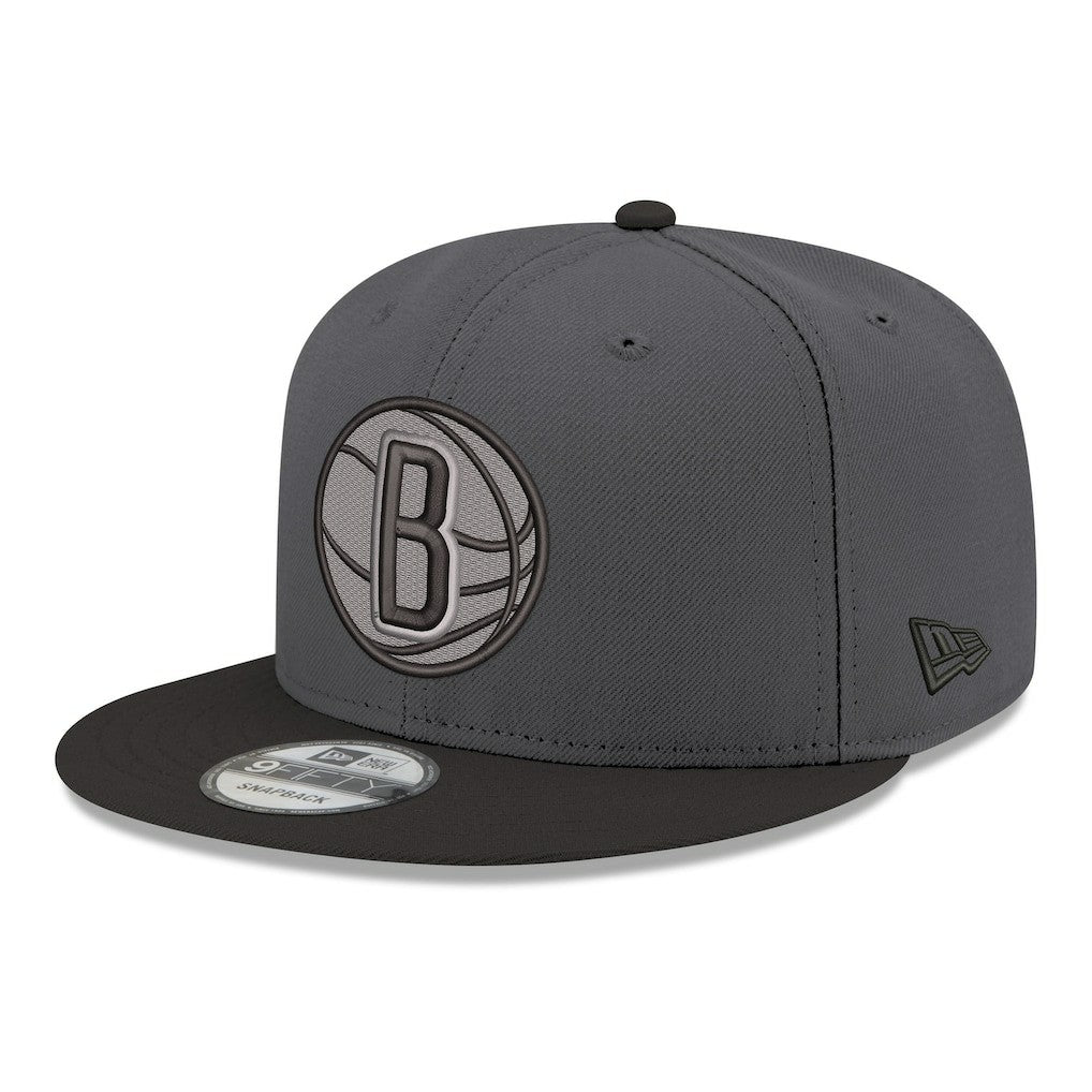 Brooklyn Nets Logo 2-Tone 9FIFTY Snapback Hat For Sale