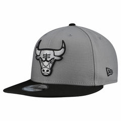 Chicago Bulls Core Logo Storm Gray Two-Tone 9FIFTY Snapback Hat On Sale