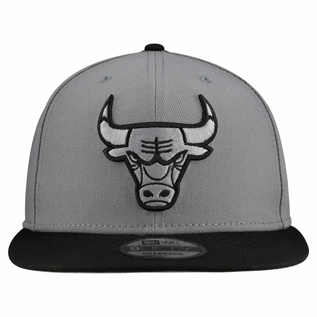 Chicago Bulls Core Logo Storm Gray Two-Tone 9FIFTY Snapback Hat On Sale
